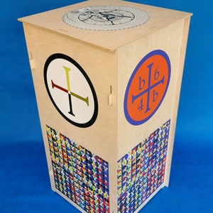 Autel de magie thélemique : design double cube, instructions Crowley, pliable