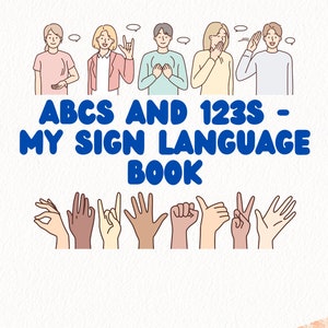 Lingua dei segni di base stampabile, poster dei segni ASL, apprendimento ASL per bambini, lingua dei segni, ASL principianti, prodotto digitale, educazione per non udenti