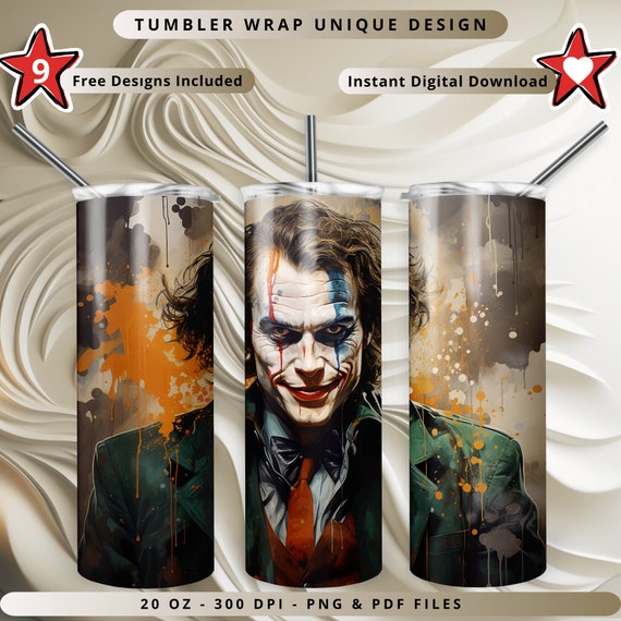 The hero is reborn tumbler wrap png designs, smiling hero cartoon png sublimation designs jokeeer tumbler wrap digital product