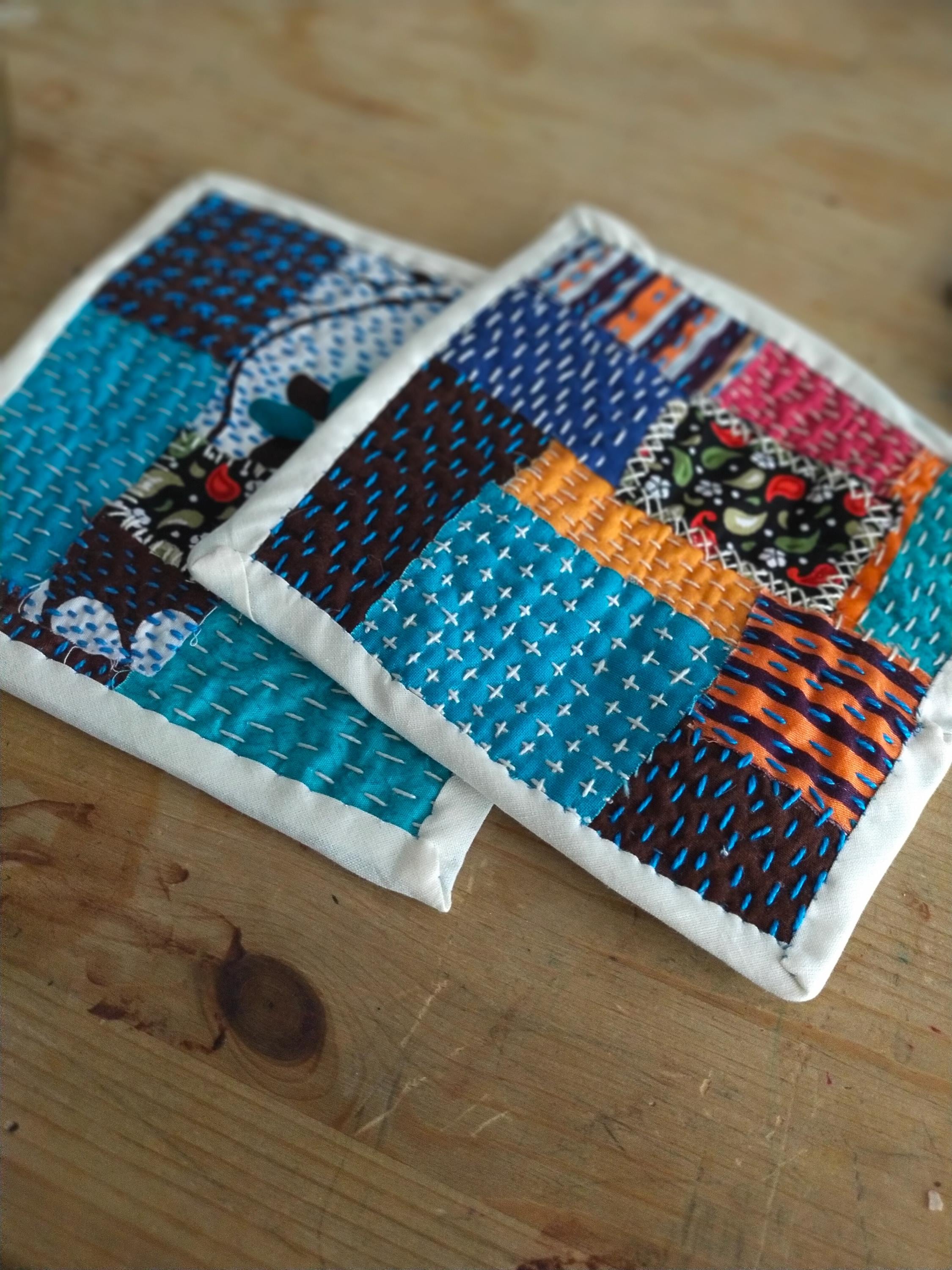 Chandi Mati Kantha Work Cotton Coaster