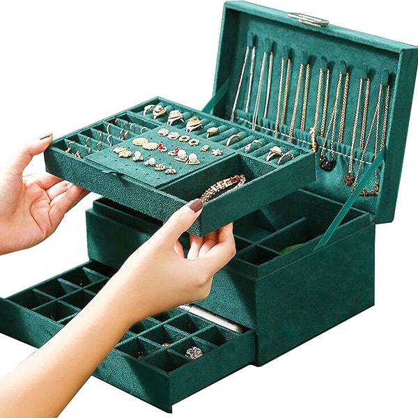 Anti Tarnish Jewelry Box Etsy