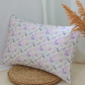 Butterfly Mulberry Silk Pillowcase with Scrunchie: Anti-Aging Beauty Sleep