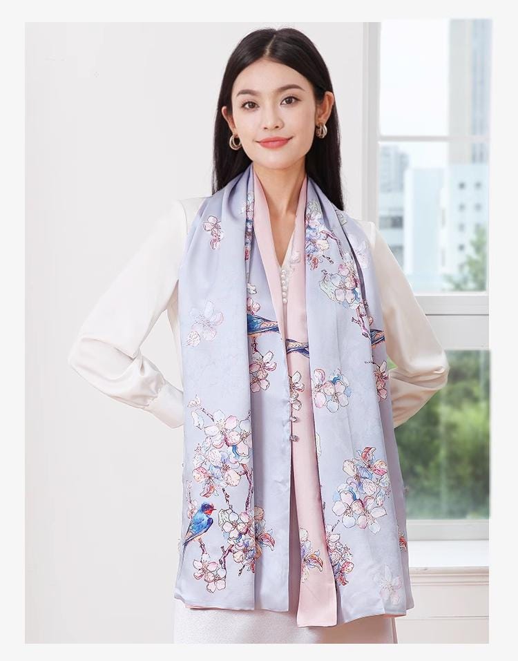 スカーフ ORR Upsta Silk Scarf SILK SCARF 65 / ORANGERIE GARDEN – manipuri