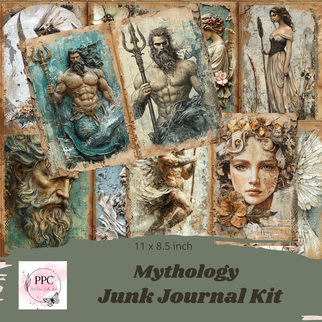 Mythology Junk Journal Kit Printable, Mythology Junk Journal, Junk ...