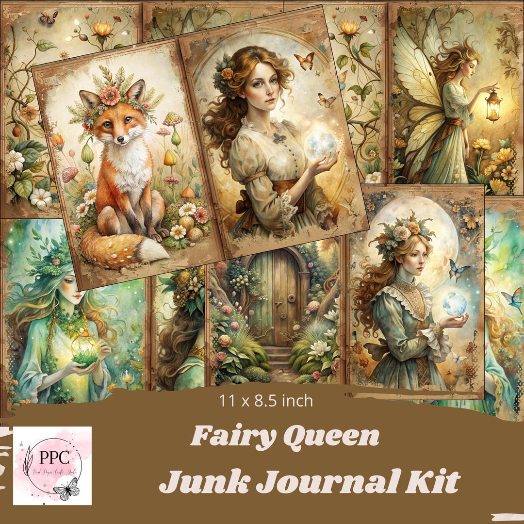 Vintage Fairy Junk Journal Kit, Fairy Junk Journal, Junk Journal ...