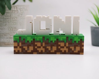 Personalisierte Minecraft-Buchstaben - Gestalte deinen Namen im Block-Stil!