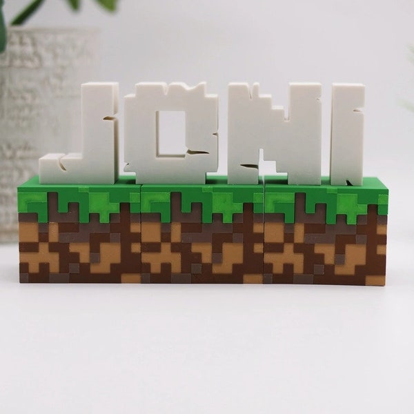 Personalisierte Minecraft-Buchstaben - Gestalte deinen Namen im Block-Stil!