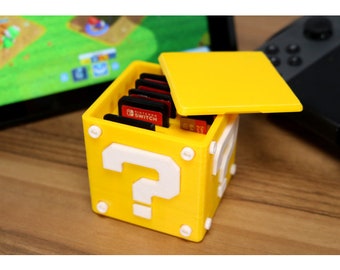 Super Mario in 3D glory: The ultimate Nintendo Switch game box from the 3D printer