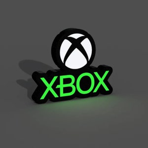 Sculpture lumineuse de lampe de bureau Microsoft Xbox 360 