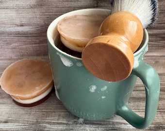 Handcrafted Sandalwood Shea Butter Soap, Shampoo, Shave Puck