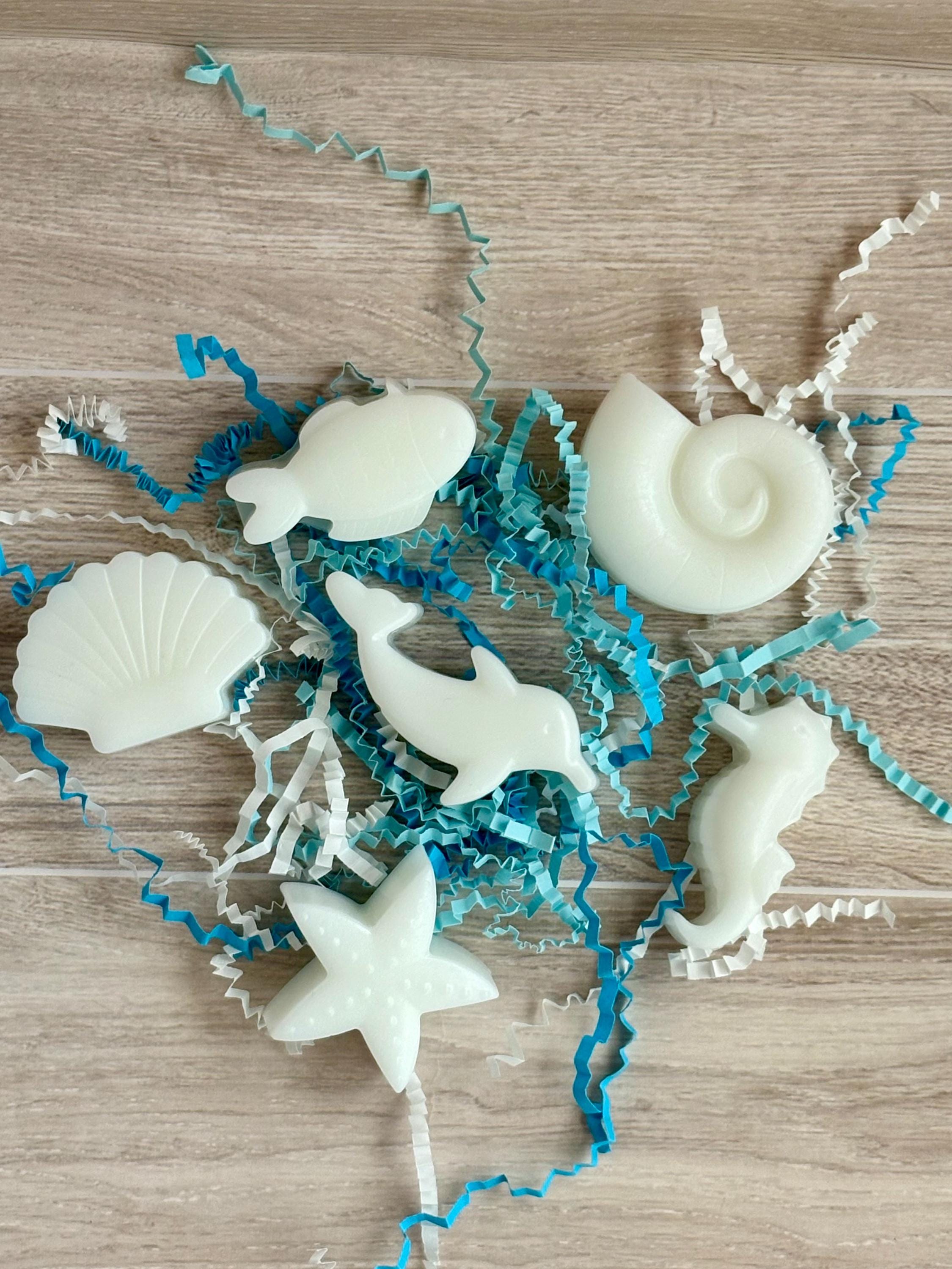 6 Piece Set, Animal Mini Soaps: Unscented Sea Creatures