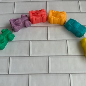 Colorful Race Car Goat Milk Soap: Kids Birthday Party Favors