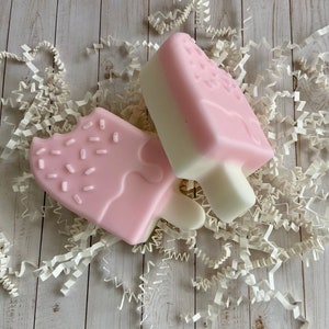 Ice Cream Shaped Soap Variety, Custom Soap, Scented Popsicle Bar, Kids Soap, Family Gift, Homemade Soap, Party Soap, Birthday Favors