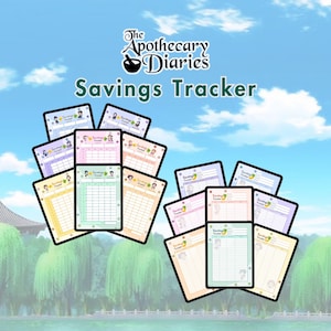 Xiao Mao’s Diary as a Chemist and Detective in Ancient Dynasty China Undated Digital Budget Savings Tracker/ Kawaii A4 A5 US Letter Planner