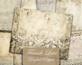 Shabby Chic Lace Background,Rustic Digital Paper,Romantic Lace,Fabric Backdrop,Vintage Grunge Paper