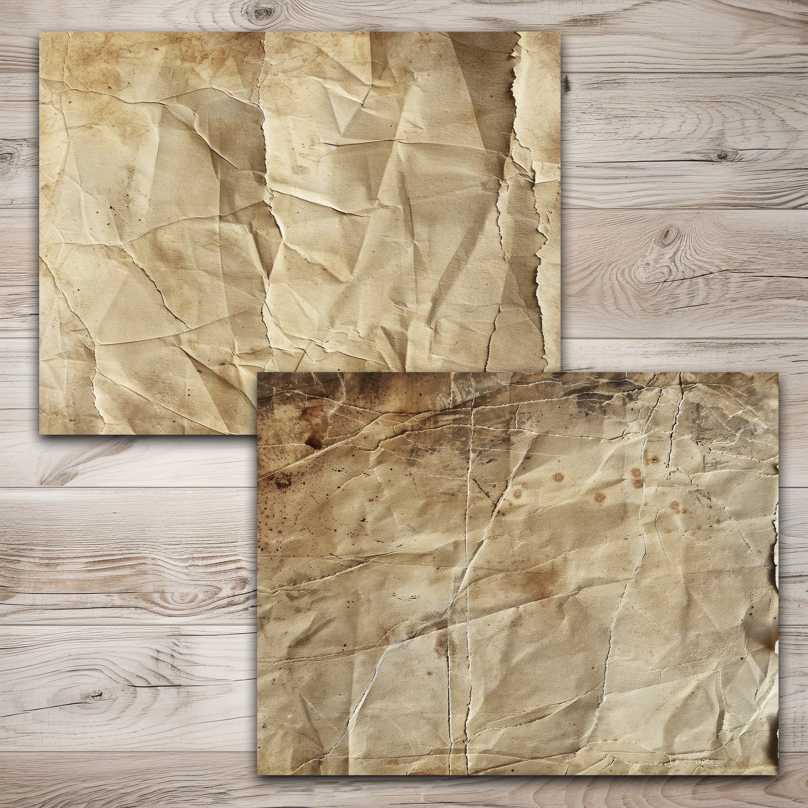 Old Torn Digital Paper,vintage Distressed Grunge Page,antique Ripped ...