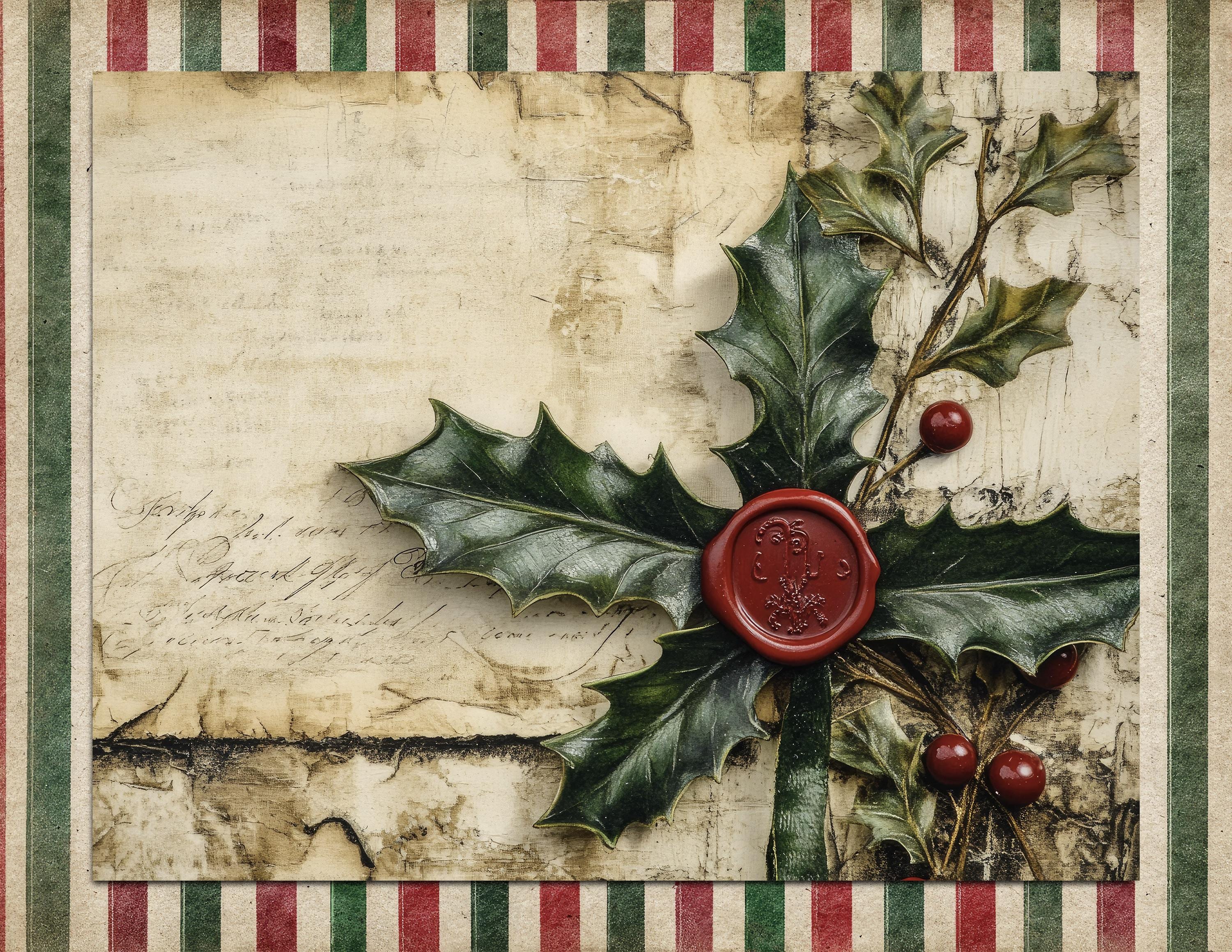 Christmas Junk Journal Kit Printable Victorian Ephemera Pages for ...