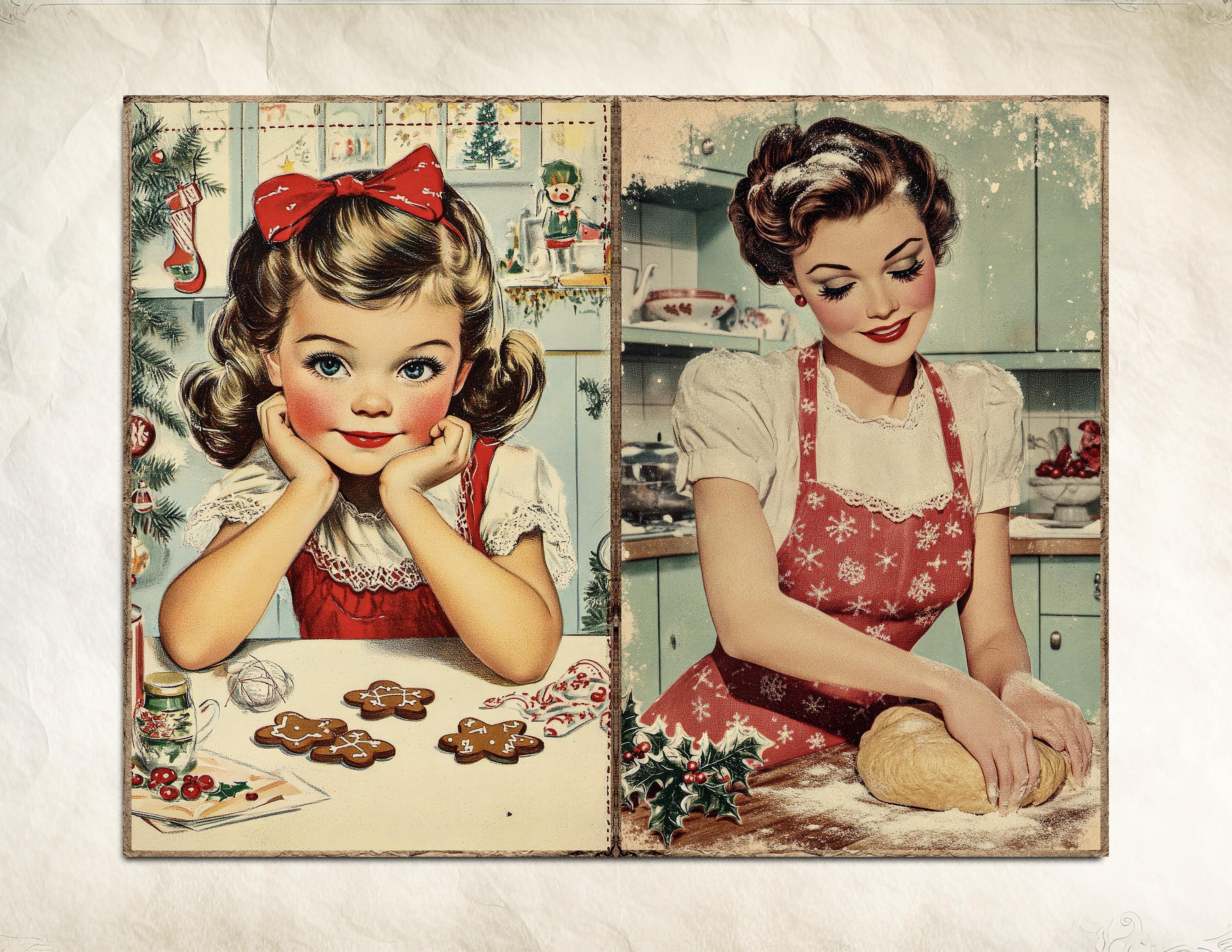 Retro Christmas Junk Journal Kit Printable Vintage Ephemera Pages ...