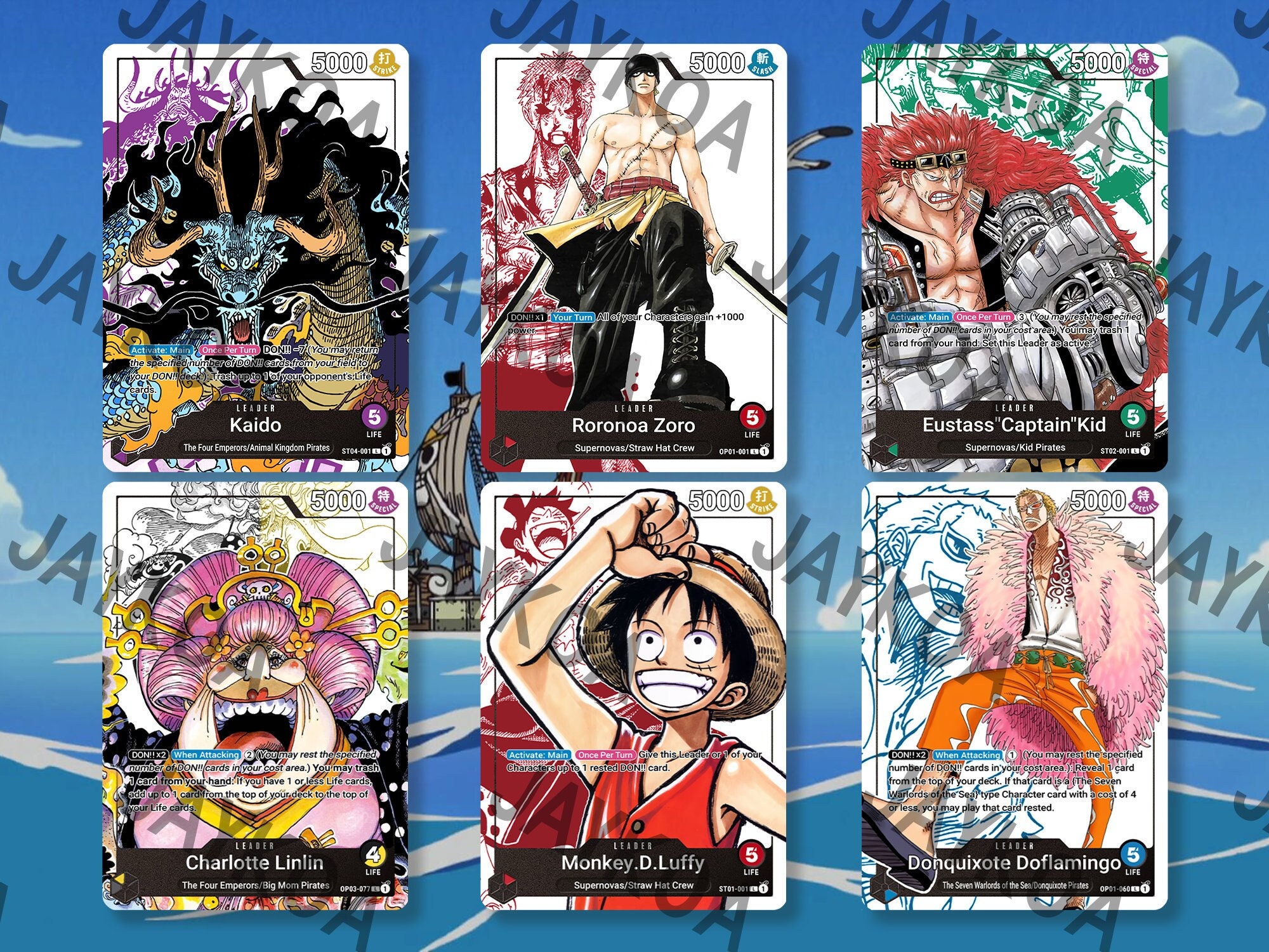 One Piece Game TCG Collectible Cards 20 Packs