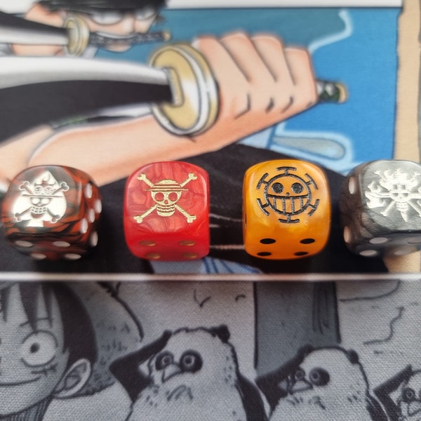 One Piece Card Game Custom Jolly Roger Flag Dice