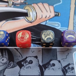 Eendelig kaartspel Custom Four Emperors Dice | TCG-accessoires | Cadeau voor gamers