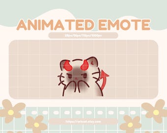 Devil Emote – Scheming Siamese Cat Animation for Twitch, Discord, YouTube, and Streaming Chats