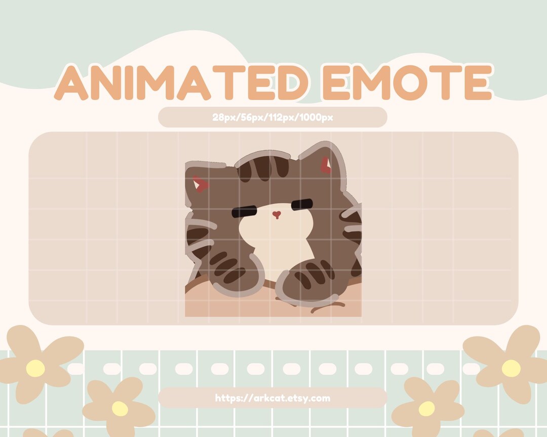 Animated Baking Cat Emote – Brown Tabby Kneading Biscuit GIF (twitch ...