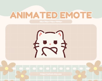 Animierte Katze NO Emote für Twitch, Discord, YouTube (Digital Download)