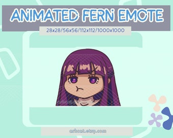 ANIMATED TWITCH EMOTE | Frieren: Beyond Journey's End _ Fern Cute| Anime [Discord/Youtube/Stream]