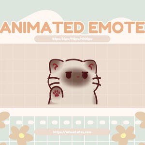 No Thank You Siamese Cat Animated Emote: Twitch, Discord, YouTube (Digital Download)