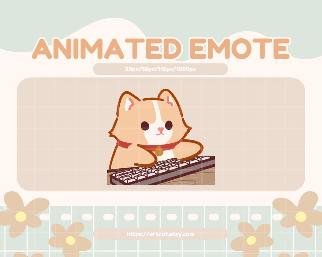 cat typing animation in python #python #coding... Animated Cat Emote: Typing on Keyboard (digital Download) - Etsy