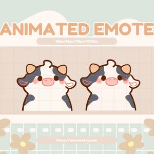 No Cow Animated Emote: Shaking Head for Twitch, YouTube, Discord