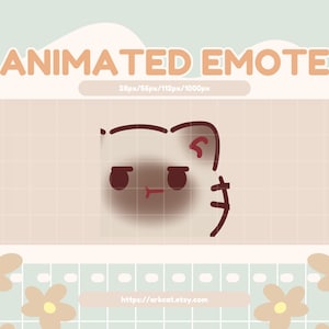 Animated Siamese Cat Sus Emote: Twitch, Discord, YouTube (Digital Download)