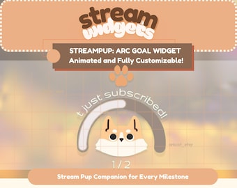 Animated Puppy Progress Tracker – Twitch Stream Overlay (Digital Download)