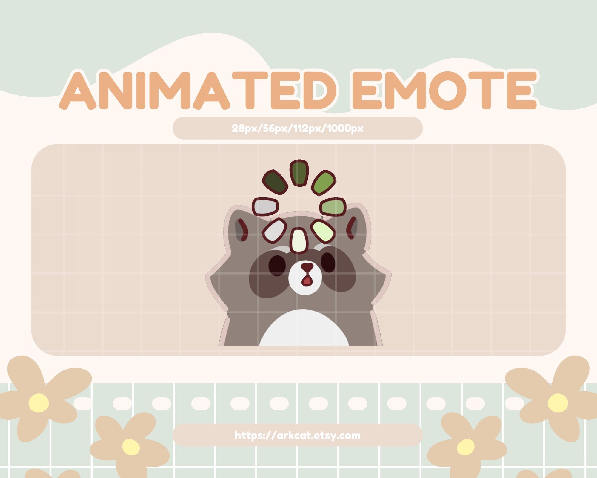 Loading Animated Emote – Silly Buffering Raccoon | Twitch, Discord, YouTube GIF Emote