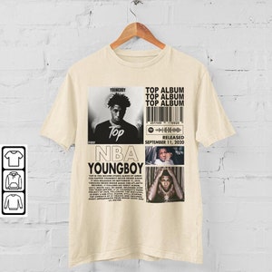 Top Album Cover T Shirt - NBA Youngboy Adult Large - by Spencer's