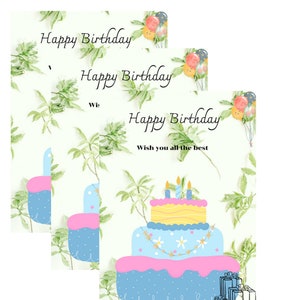 Printable Birthday Card Printable Card Digital Download - Etsy
