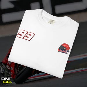 Marc Marquez Shirt | Heavyweight Graphic Tee for Track Day Apparel image 3