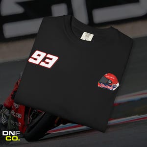 Marc Marquez Shirt | Heavyweight Graphic Tee for Track Day Apparel image 7