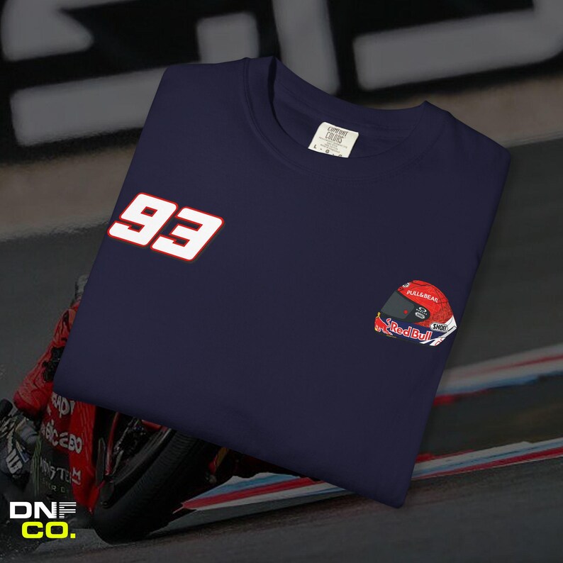 Marc Marquez Shirt | Heavyweight Graphic Tee for Track Day Apparel image 5