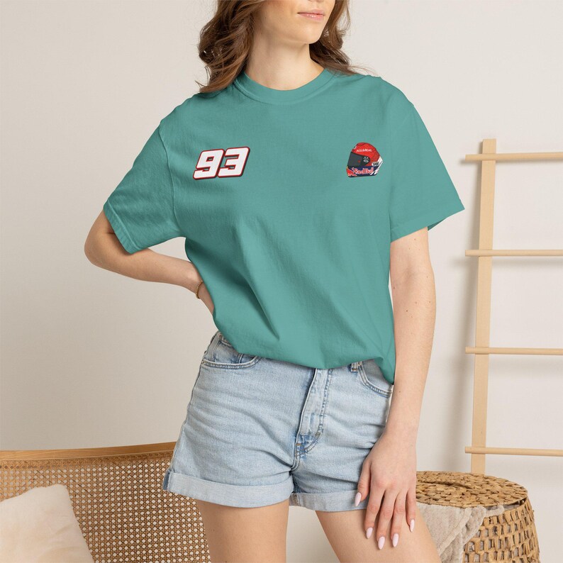 Marc Marquez Shirt | Heavyweight Graphic Tee for Track Day Apparel image 2