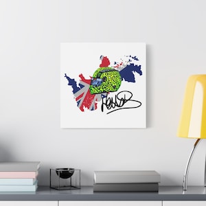 Lando Norris Canvas Print, Signed F1 Motorsport Wall Art, Formula 1 Racing Decoration, Satin Canvas, Mclaren Lando Norris Wall Art