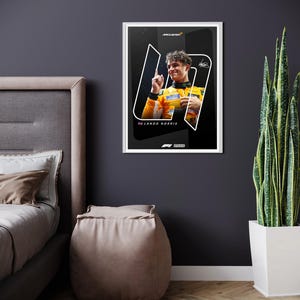 Lando Norris Digital Download, Formula 1 Driver Wall Art, Sports Decor, Racing Car Print, F1 Fan Gift, Motorsport Artwork, Digital Download