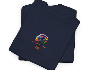 Oscar Piastri Helmet T-Shirt: Formula 1 Racing Graphic Tee