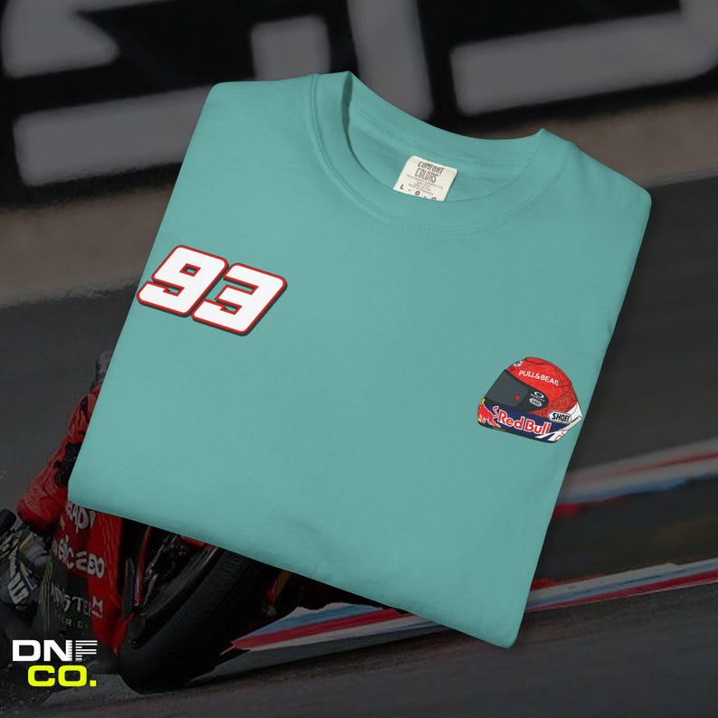 Marc Marquez Shirt | Heavyweight Graphic Tee for Track Day Apparel image 4