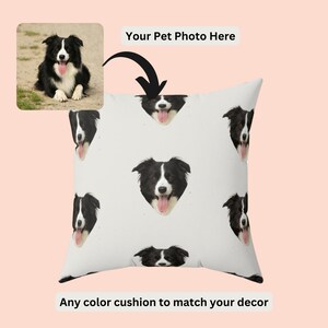 Custom Pet Pillow Gift for Dog Lovers, Personalized Pet Pillow for Dog Mom, Custom Photo Pillow, Custom Cushions for Cat Lovers