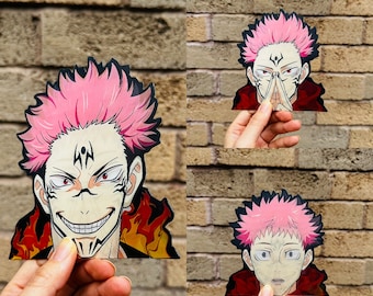 Adesivos 3D Motion Anime Peeker Adesivos de mangá Adesivos de carro à prova d'água