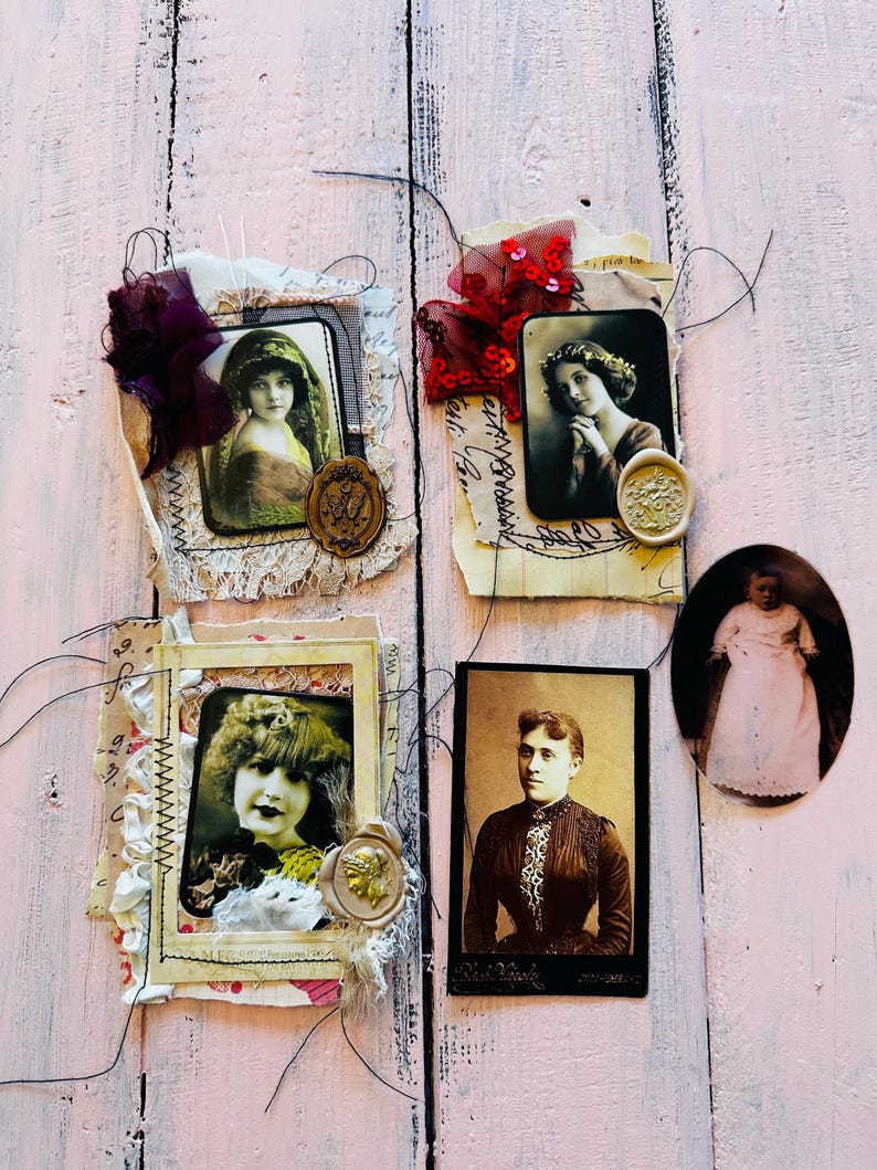 SOLD! Shabby Chic Ephemera Vintage Style Handmade Junk Journal Junkies ...