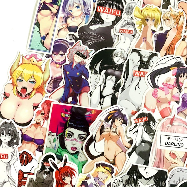 50pcs Anime Stickers Manga Sexy girl Bikini Bunny Girl Waifu Stickers Phone Laptop Decals Waterproof Vinyl stickers