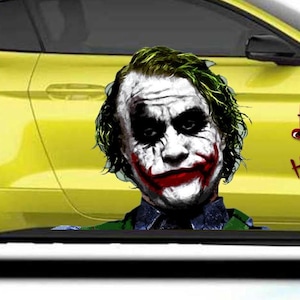 joker 002 Super Hero Villain Inspired Car Side Decal